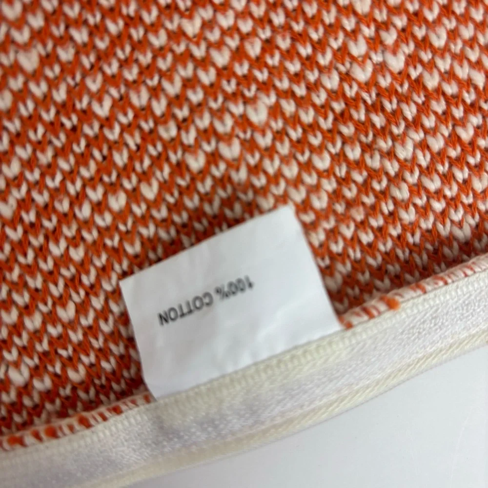 Cupcakes & Cashmere sweater knit pillow cover/orange&cream/Pumpkin Spice